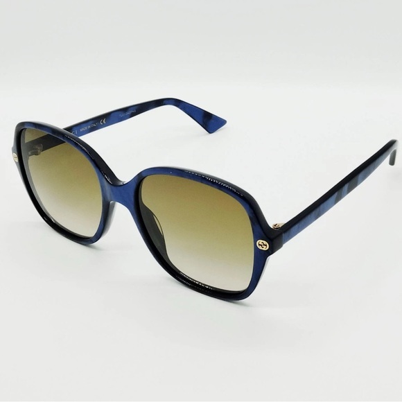 Gucci Blue Frame Sunglasses
